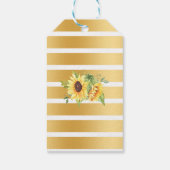 Bläschen & Brötchen bevorzugen Sonnenblumen-Brautp Geschenkanhänger (Rückseite)