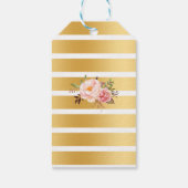 Bläschen & Brötchen bevorzugen Tag-Rosa-Brautparty Geschenkanhänger (Rückseite)