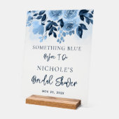 Bläschen etwas Blau vor dem Brautparty Acrylschild (Winkel)