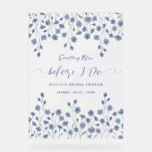 Bläschen etwas Blau vor dem Brautparty Acrylschild (Vorderseite)