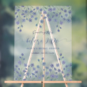 Bläschen etwas Blau vor dem Brautparty Acrylschild (Neutral)