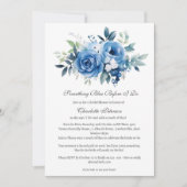 Bläschen etwas Blau vor dem Brautparty Einladung (Vorderseite)