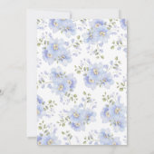 Bläschen etwas Blau vor dem Brautparty Einladung (Rückseite)