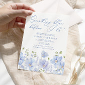 Bläschen etwas Blau vor dem Brautparty Einladung