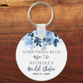 Bläschen etwas Blau vor dem Brautparty Schlüsselanhänger (Rückseite)