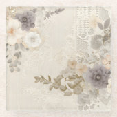 Bläschen Glasuntersetzer (Vorderseite)