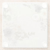 Bläschen Glasuntersetzer (Rückseite)