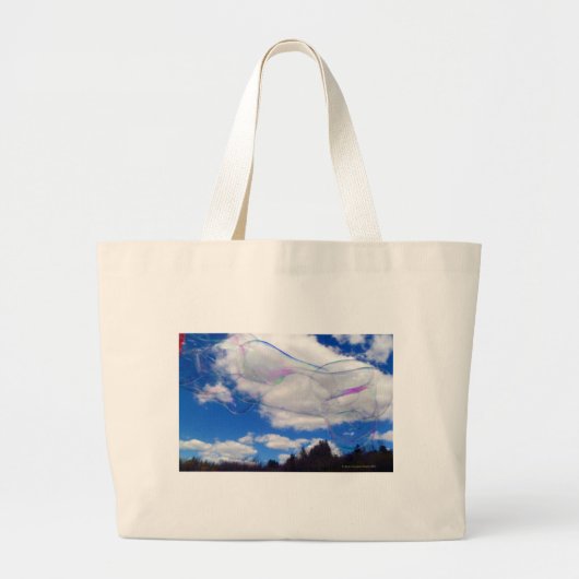 Bläschen Große Taschentasche Jumbo Stoffbeutel (Vorne)