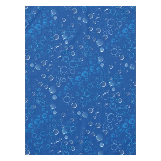 Bläschen Muster 01 Blauer BG Tischdecke (Vorderseite)