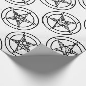 Bläschen-Pentagramm Geschenkpapier (Ecke)