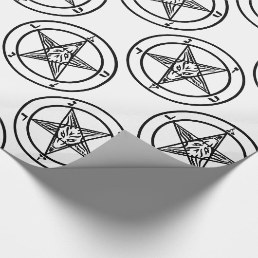 Bläschen-Pentagramm Geschenkpapier (Ecke)