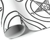 Bläschen-Pentagramm Geschenkpapier (Rolleneckpunkt)