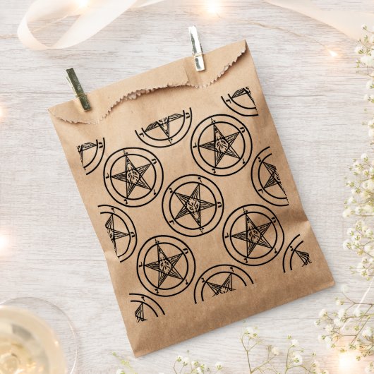 Bläschen-Pentagramm Geschenktütchen (Ausgeschnitten)