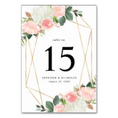 Bläschen | Personalisierte Hochzeit Tischnummer (Vorderseite)