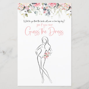 Bläschen Raten Sie mal, die Dress Game Card