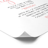 Bläschen | Ring Game Brautparty Sign Poster (Ecke)