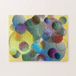 Bläschen Rundformen mehrfarbige ARt Puzzle