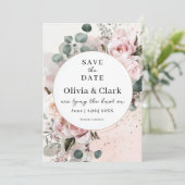 Bläschen Save the Date Einladung (Stehend Vorderseite)
