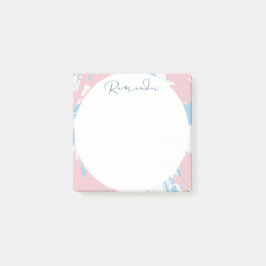 Bläschen und Abstrakter Kreis Post-it Klebezettel