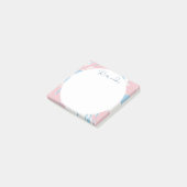 Bläschen und Abstrakter Kreis Post-it Klebezettel (angewinkelt)