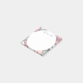 Bläschen und Abstrakter Kreis Post-it Klebezettel (angewinkelt)