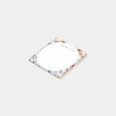 Bläschen und Abstrakter Kreis Post-it Klebezettel (angewinkelt)