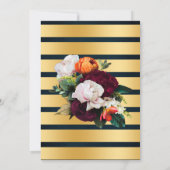 Bläschen und Brötchen Wein Blume Blauer Polteraben Einladung (Rückseite)