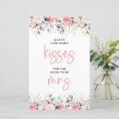 Bläschen | Wie viele Küsse für das Brautspiel (Stehend Vorderseite)