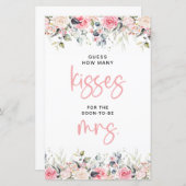 Bläschen | Wie viele Küsse für das Brautspiel (Vorne/Hinten)