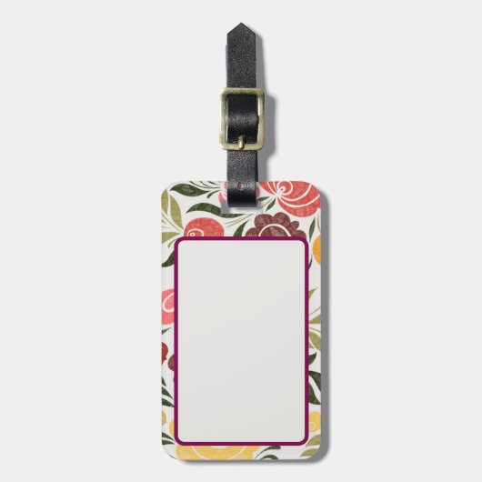 Bläschen - Zoe Gepäckanhänger (Vorderseite vertikal)