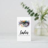 Bläschenauge Lashes Visitenkarte (Stehend Vorderseite)