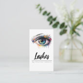 Bläschenauge Lashes Visitenkarte (Stehend Vorderseite)