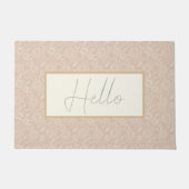 Bläschenblütengeätzte Peonys Fußmatte (Vorderseite)