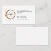 Bläscheneinfarbietungen Visitenkarte (Vorne/Hinten)