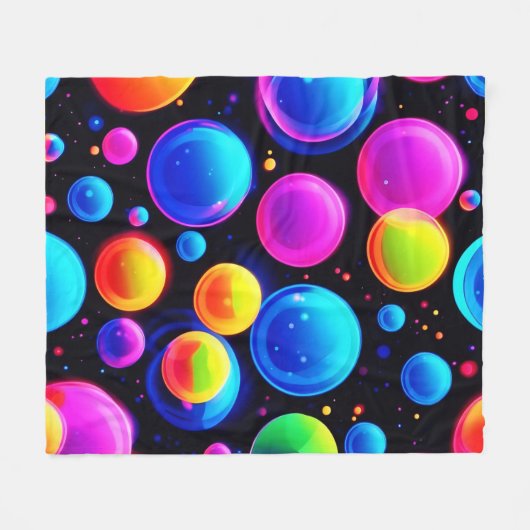 Bläschennebel Fleecedecke (Vorderseite (Horizontal))