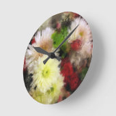 Bläschenschimmer Runde Wanduhr (Winkel)