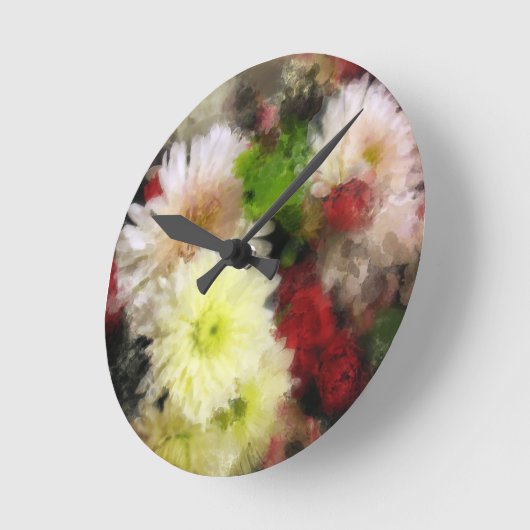 Bläschenschimmer Runde Wanduhr (Winkel)