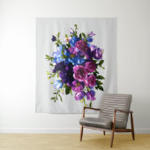 Bläschenspray mit beliebigem Farbhintergrund Wandteppich (Beispiel)