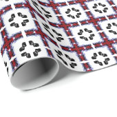 Bläschige Quadrate Geschenkpapier (Rolleneckpunkt)