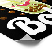 Blase, aber erster Boba Tee Poster (Ecke)