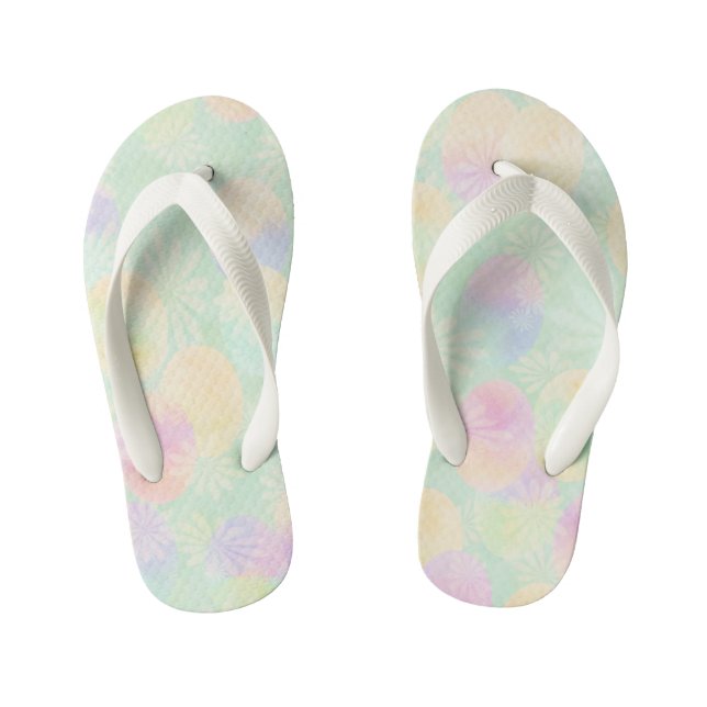 Blase Aquamarin. Kid's Flip Flops Kinderbadesandalen (Fußbett)