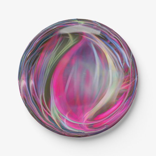 Blase aus digitaler Marmorseife Pappteller (Vorderseite)