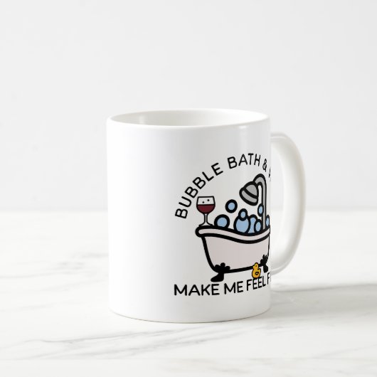 Blase Bad und Wein Kaffeetasse (VorderseiteRechts)