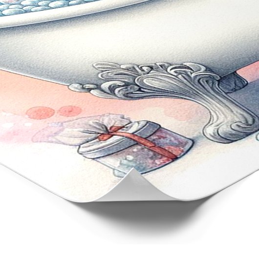 Blase Bath Bear Poster (Ecke)