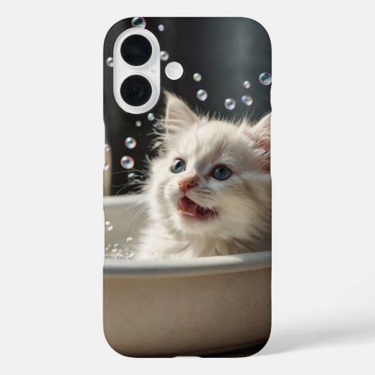Blase Bath Cat Case-Mate iPhone Hülle (Rückseite)