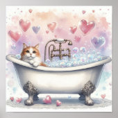 Blase Bath Cat Poster (Vorne)