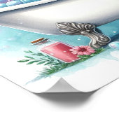 Blase Bath Cow Poster (Ecke)