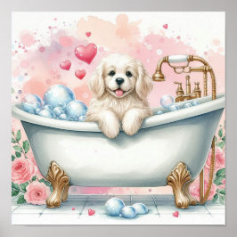 Blase Bath Dog Poster