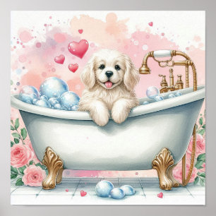 Blase Bath Dog Poster