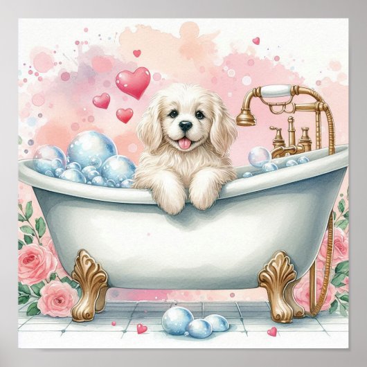 Blase Bath Dog Poster (Vorne)